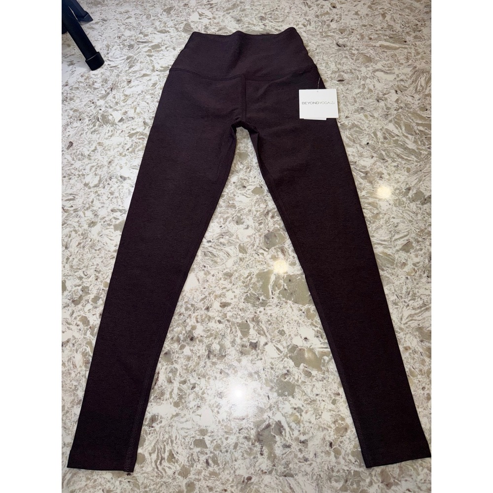 Beyond Yoga Spacedye High Waisted Midi Leggings heather brown size XS